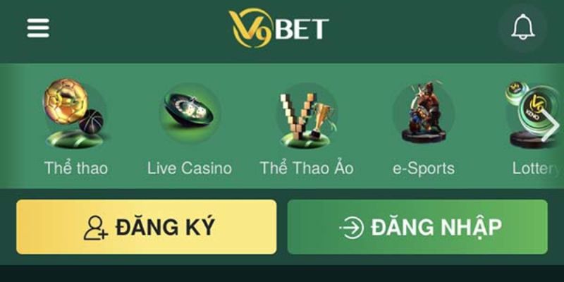 Đăng nhập V9BET bảo mật an toàn